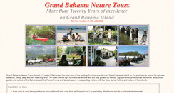 Desktop Screenshot of grandbahamanaturetours.com