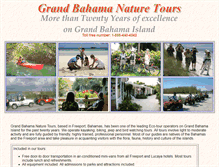 Tablet Screenshot of grandbahamanaturetours.com